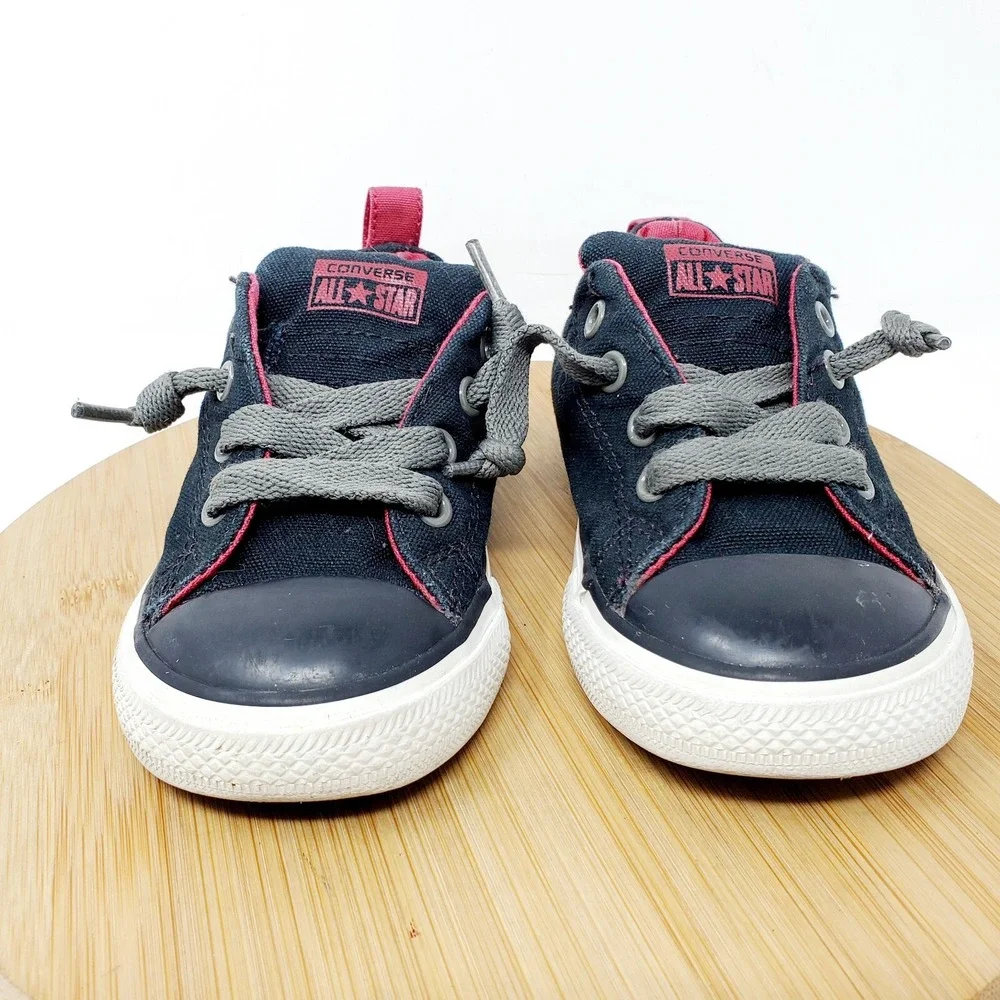 Converse Sneaker Kids 8 Toddler Black Red Chuck Taylor All Star Street Shoes Boy